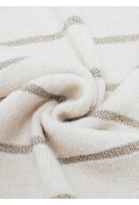 V. FRAAS Foulard tricot Ivoire rayures
