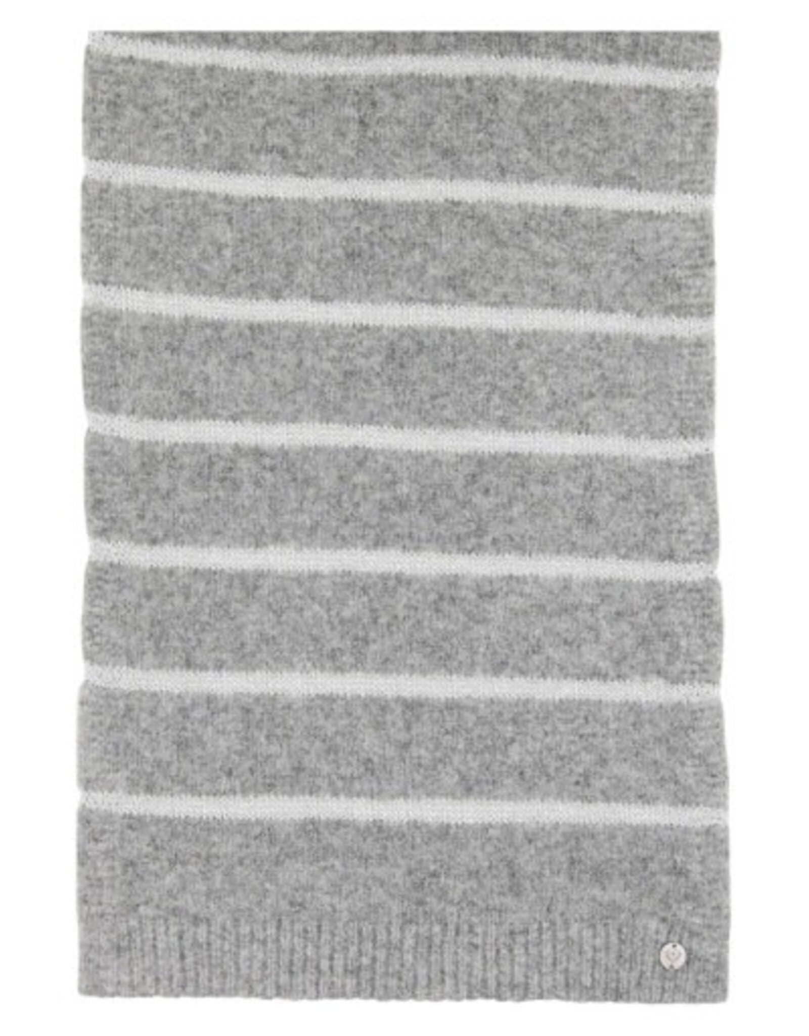 V. FRAAS Foulard gris - Rayures blanches