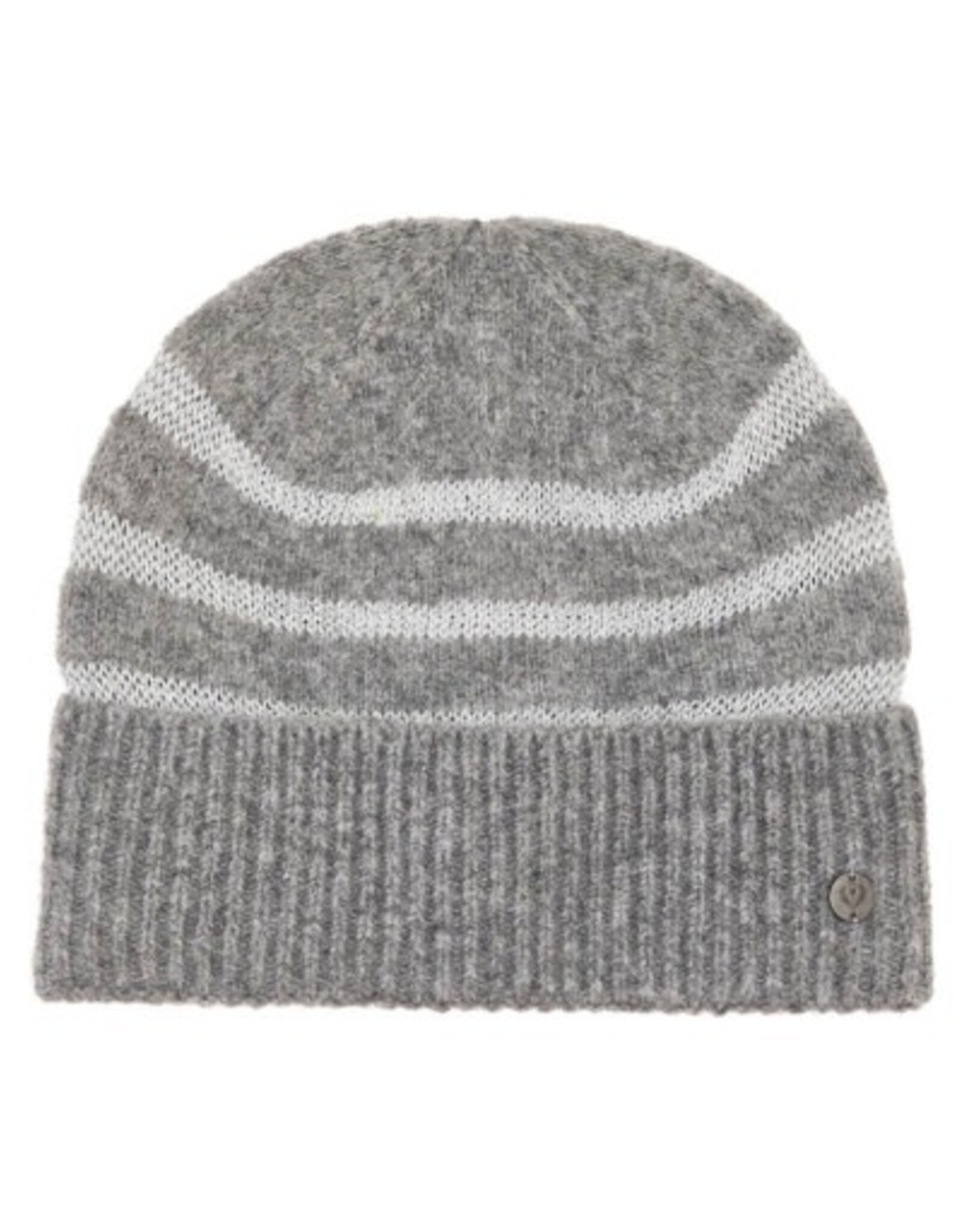 V. FRAAS Tuque tricot grise - Rayures