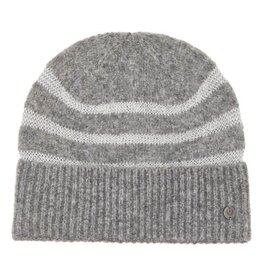 V. FRAAS Tuque tricot grise - Rayures