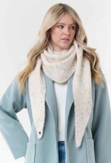 V. FRAAS Foulard en pointe tricot - chinée multi