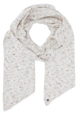 V. FRAAS Foulard tricot en pointe - Chinée ivoire