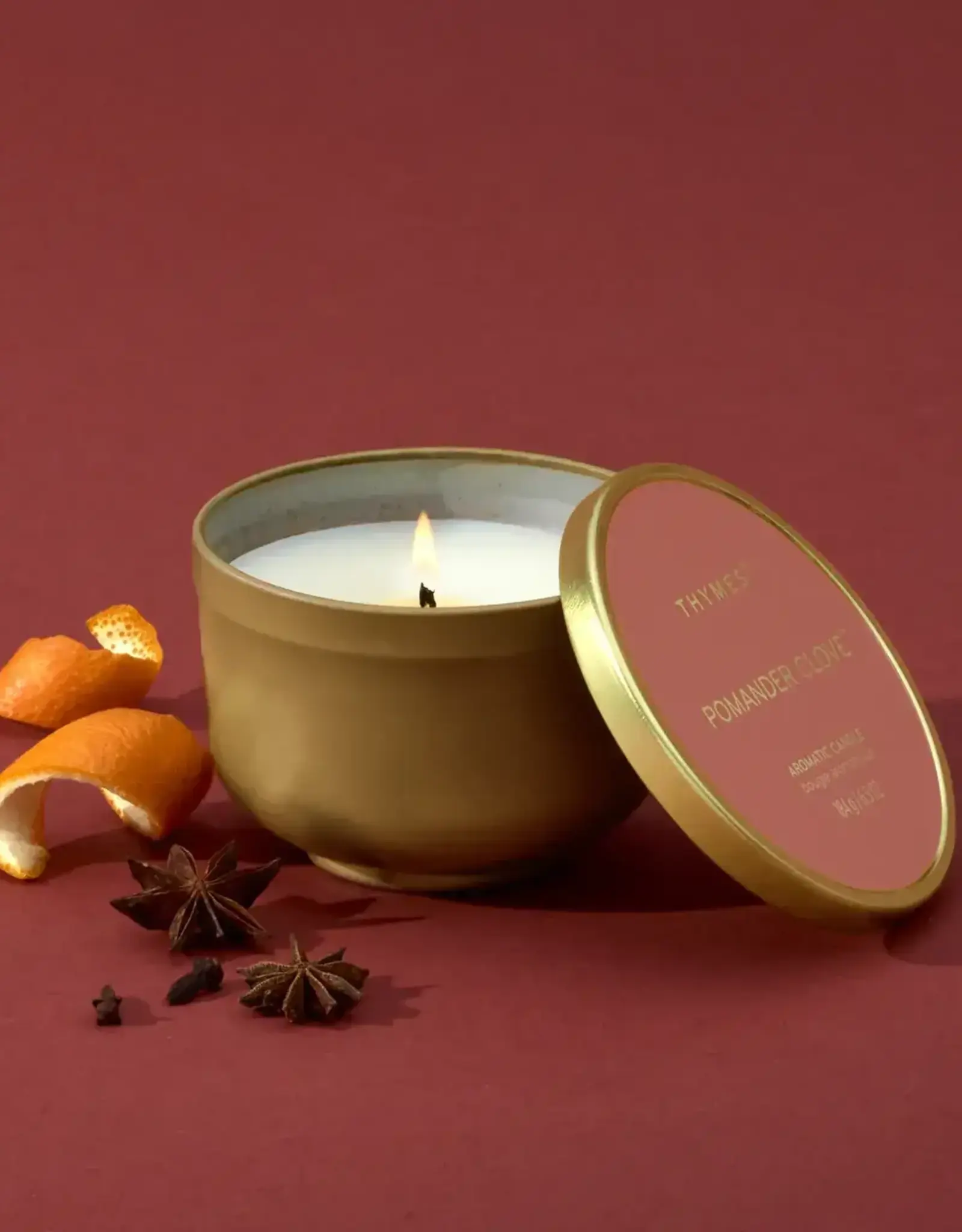 Thymes Bougie en métal  - Pomme Grenade
