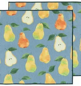 2 torchons Microfibre - Poire