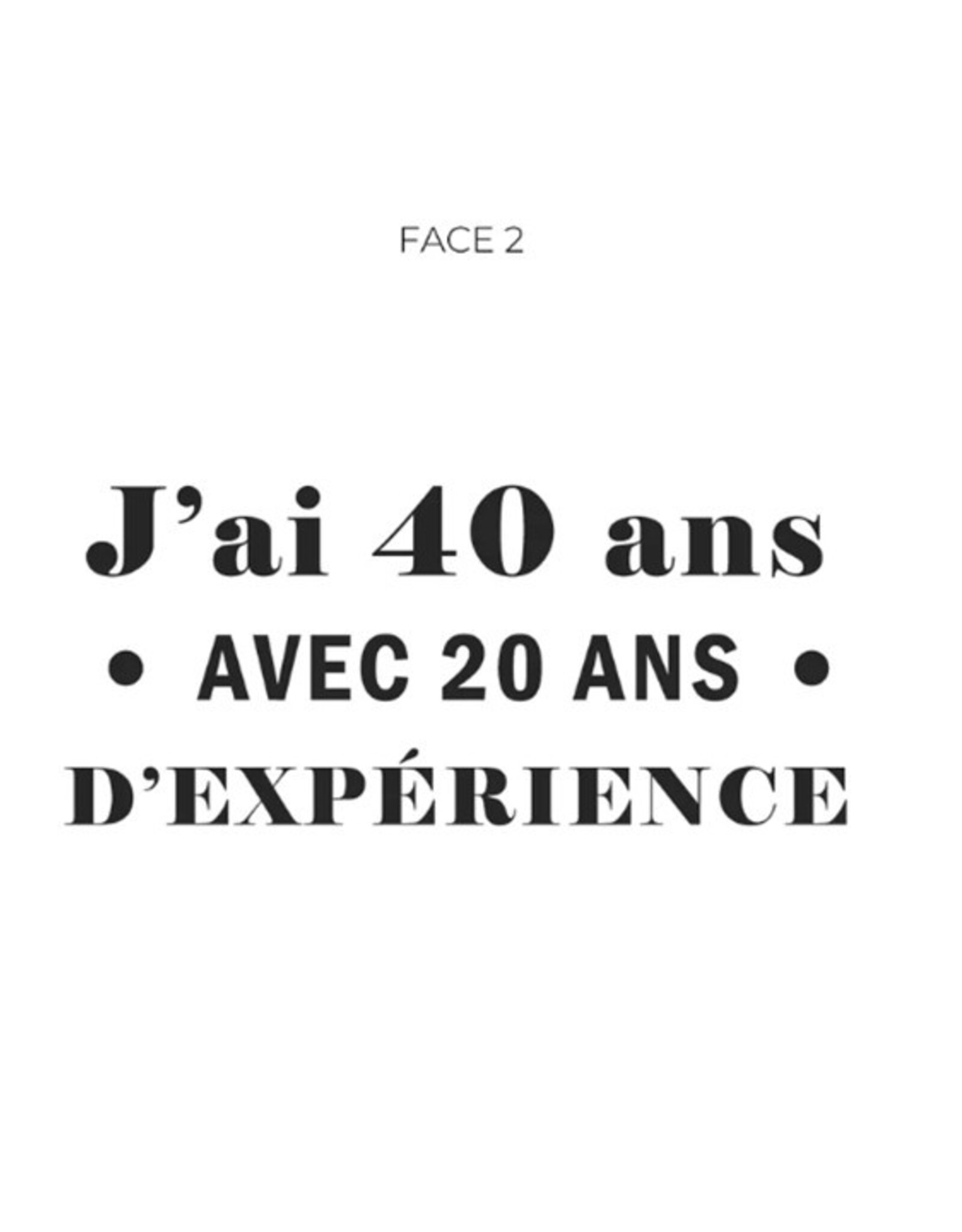 La maison du bar Verre à vin -Je n'ai pas 60 ans ...