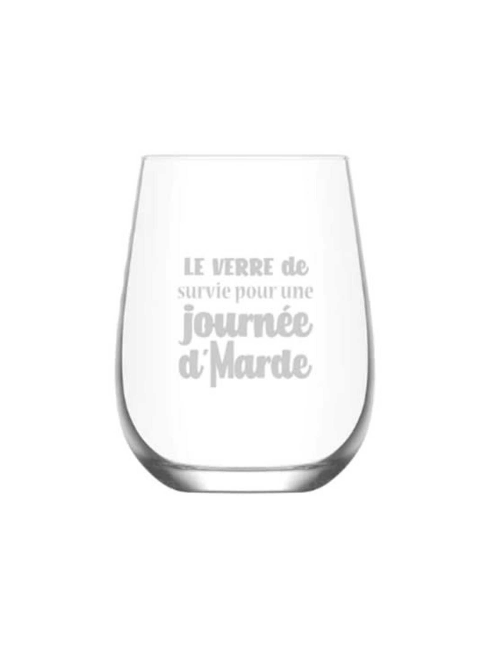La maison du bar Verre à vin sans pied  - Survie - journée de Marde