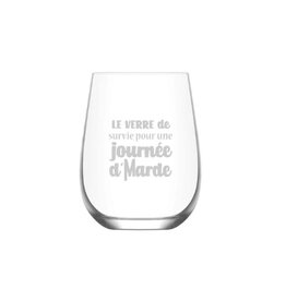La maison du bar Verre à vin sans pied  - Survie - journée de Marde