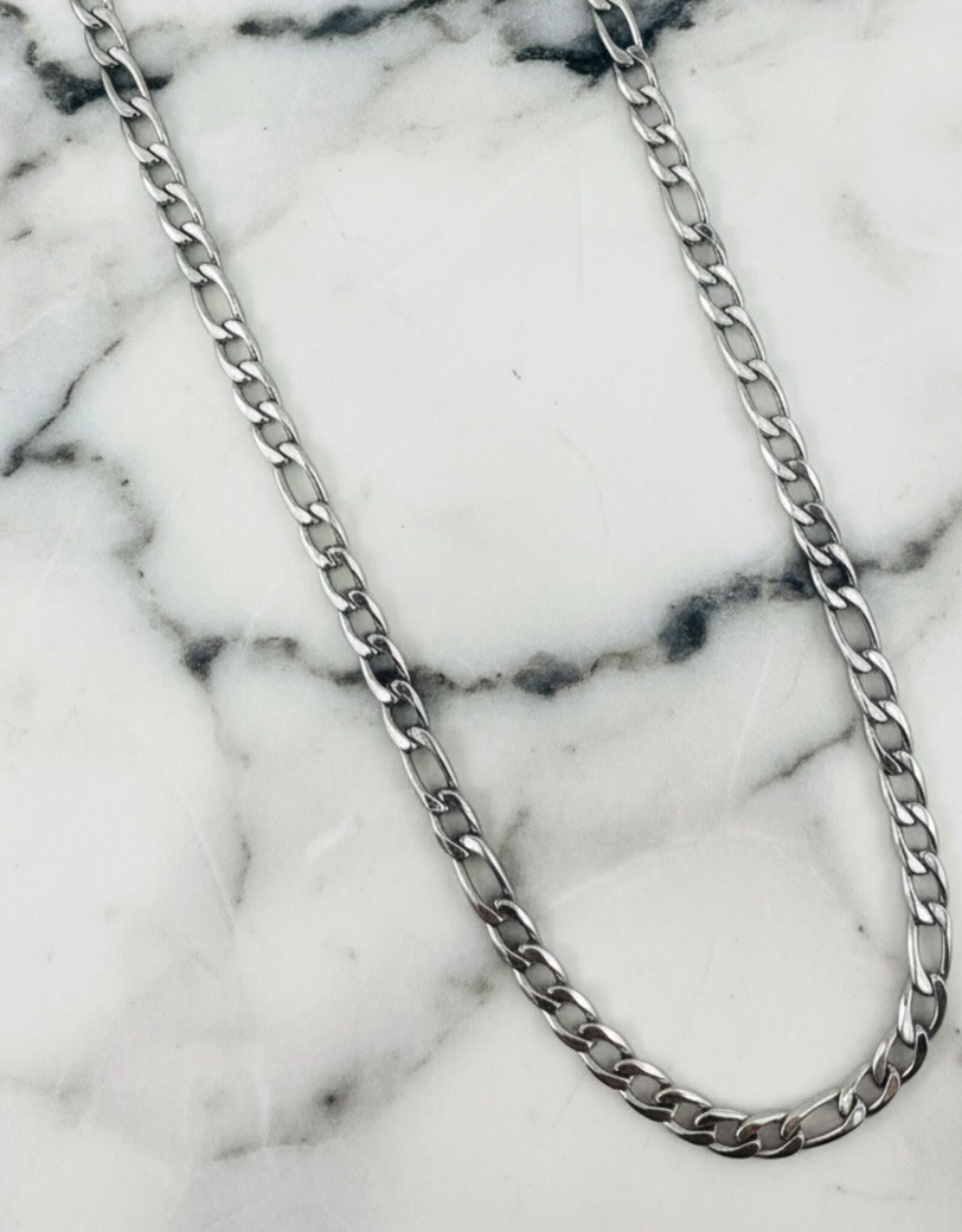 Chaîne Figaro Loyal 22'' - Argent