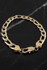 Bracelet Figaro Loyal 8'' - Or