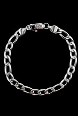 Bracelet Figaro Loyal 8'' - Argent