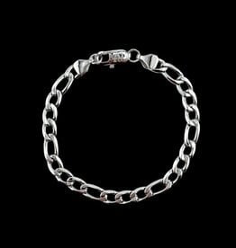 Bracelet Figaro Loyal 8'' - Argent
