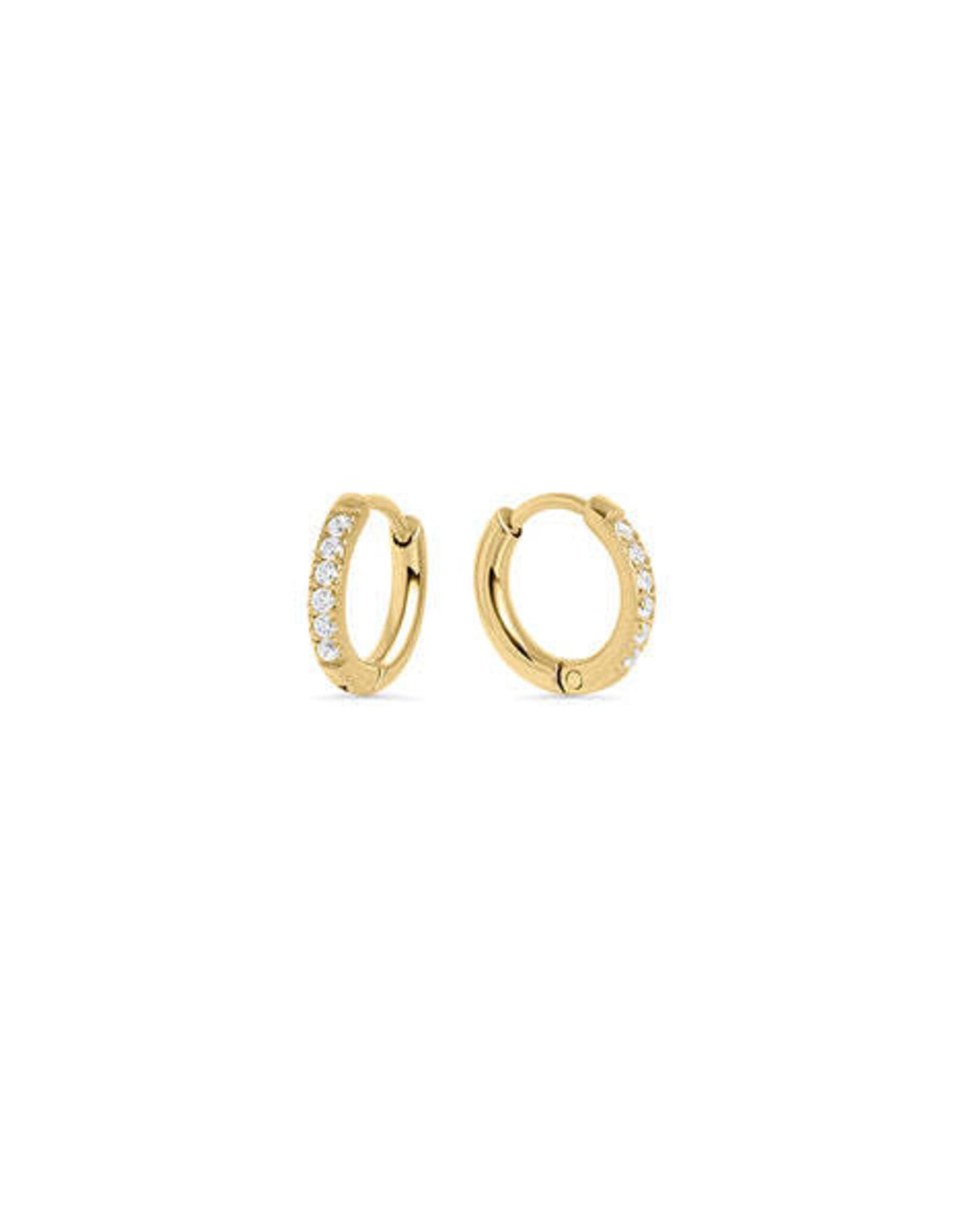 Mini dormeuses chic Stack 8 mm - Or