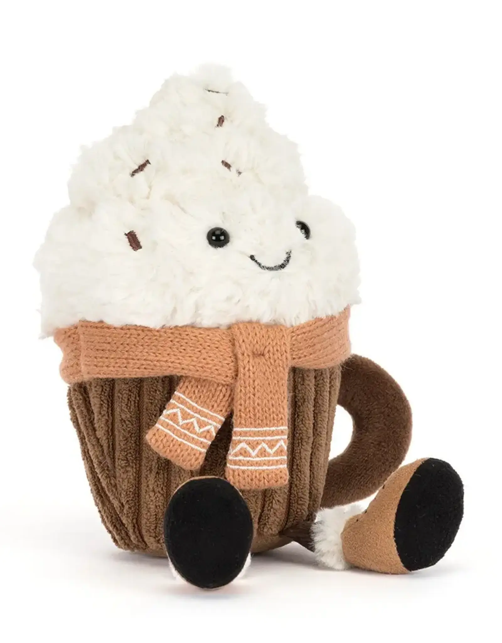 Jellycat Scarffles Chocolat chaud - Amuseables