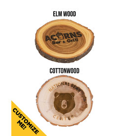 4" Wooden Coaster (Customizable)