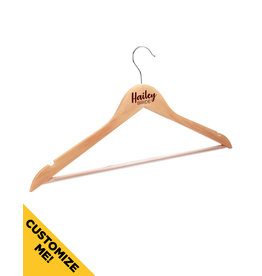 JDS Maple Clothes Hanger (Customizable)