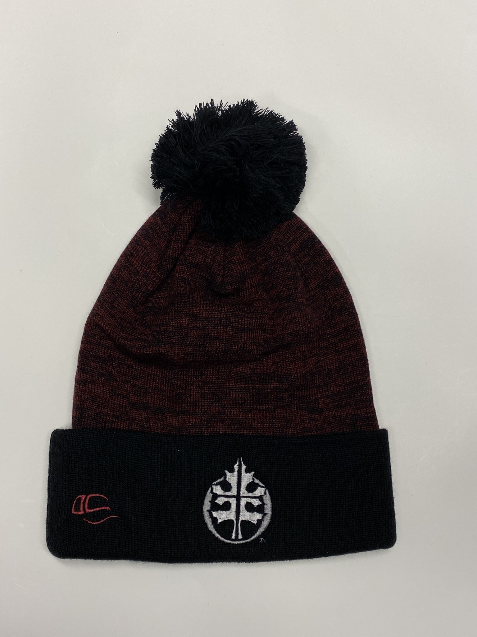 Davies Black Oversized Pom Beanie - Bee Seen Gear