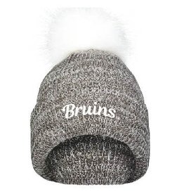 Pacific Headwear Bruins Brown/ White Faux Fur Pom Beanie