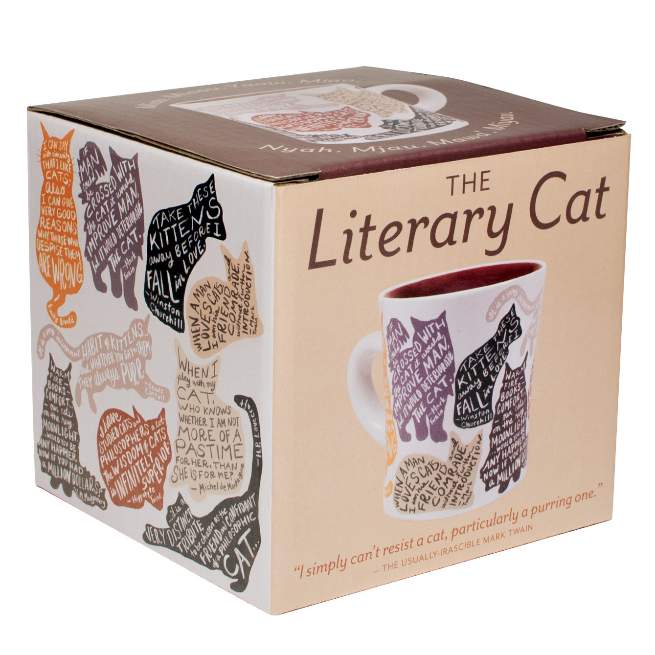 Unemployed Philosophers Guild Literary Cat Mug