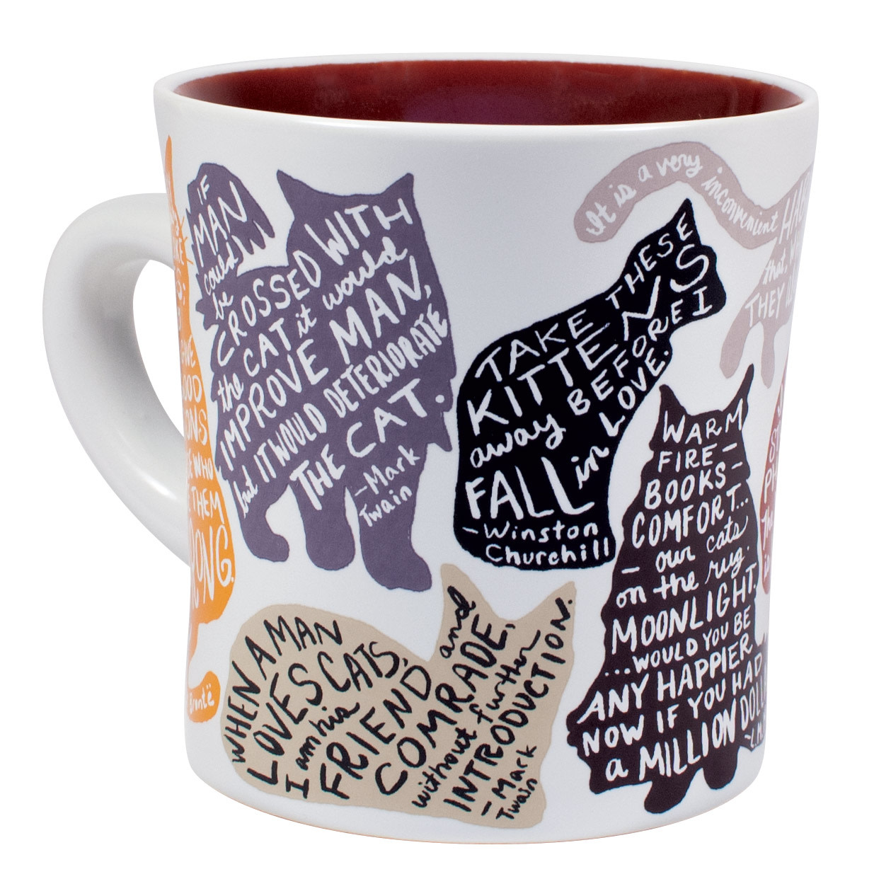 Unemployed Philosophers Guild Literary Cat Mug