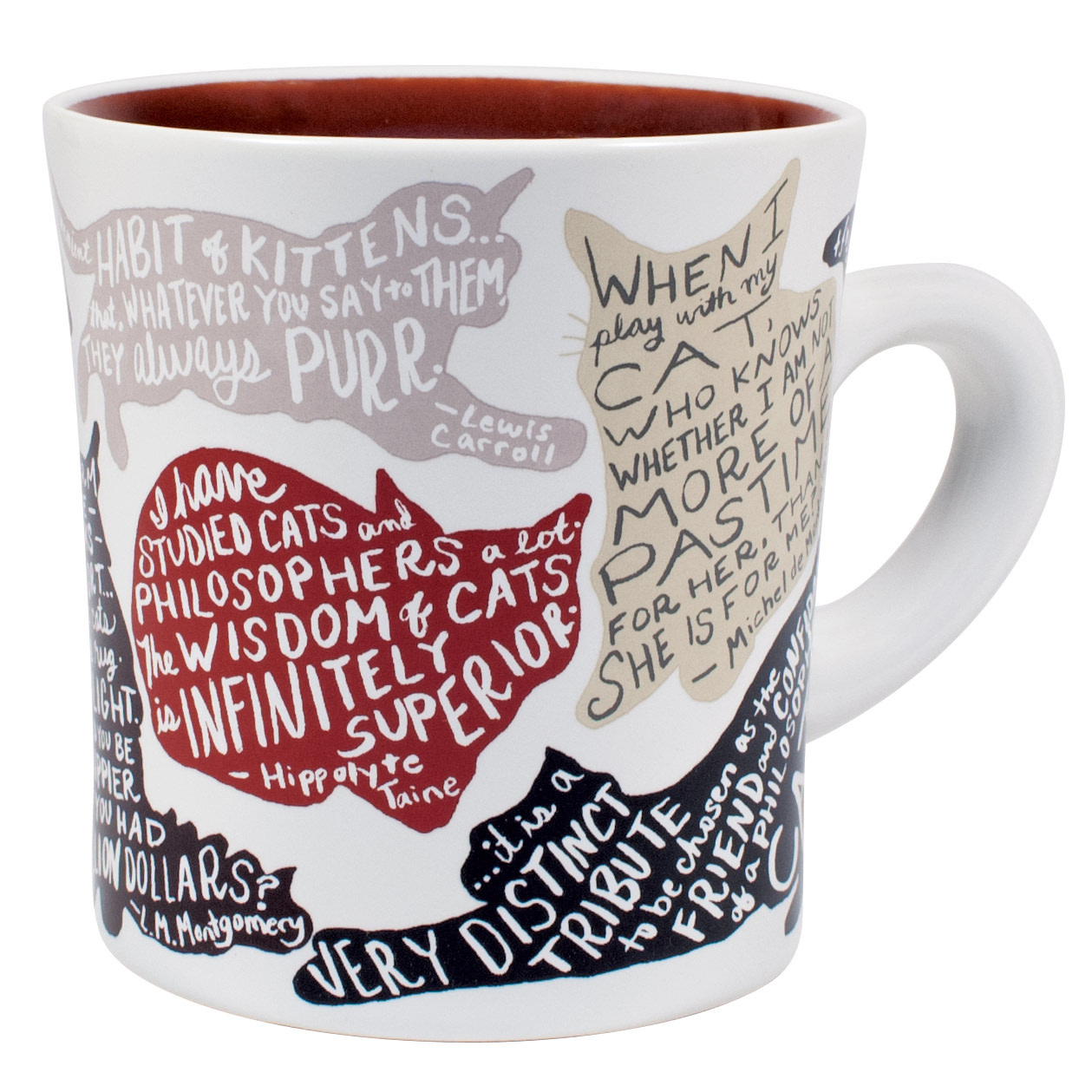 Unemployed Philosophers Guild Literary Cat Mug