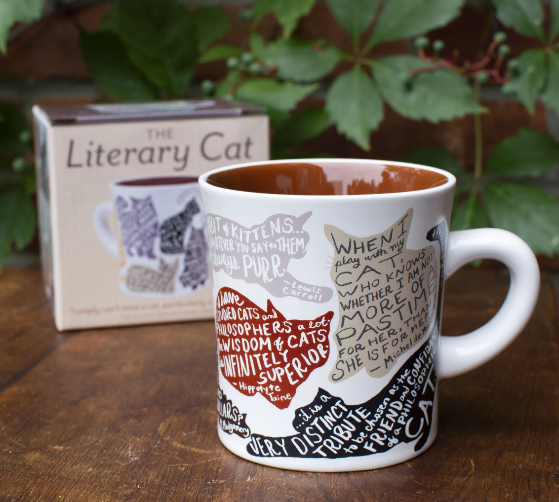 Unemployed Philosophers Guild Literary Cat Mug