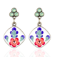 Anne Koplik Designs Pacific Opal Flower Earrings- Post