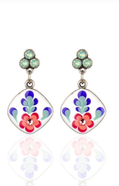 Anne Koplik Designs Pacific Opal Flower Earrings- Post