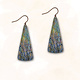 Illustrated Light DC Design Earrings- Triangular Tree