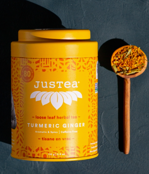 JusTea Tea Tin w/ Spoon