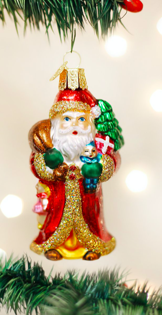 Old World Christmas Father Christmas w/ Gifts Ornament