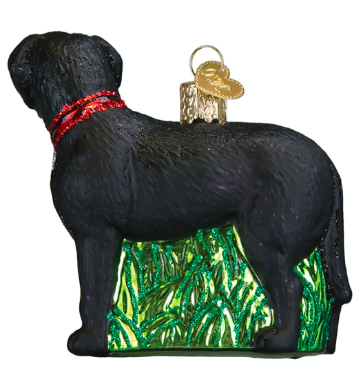 Old World Christmas Standing Black Lab Ornament