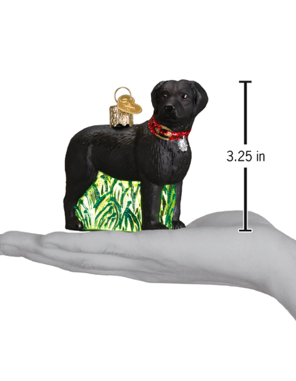 Old World Christmas Standing Black Lab Ornament