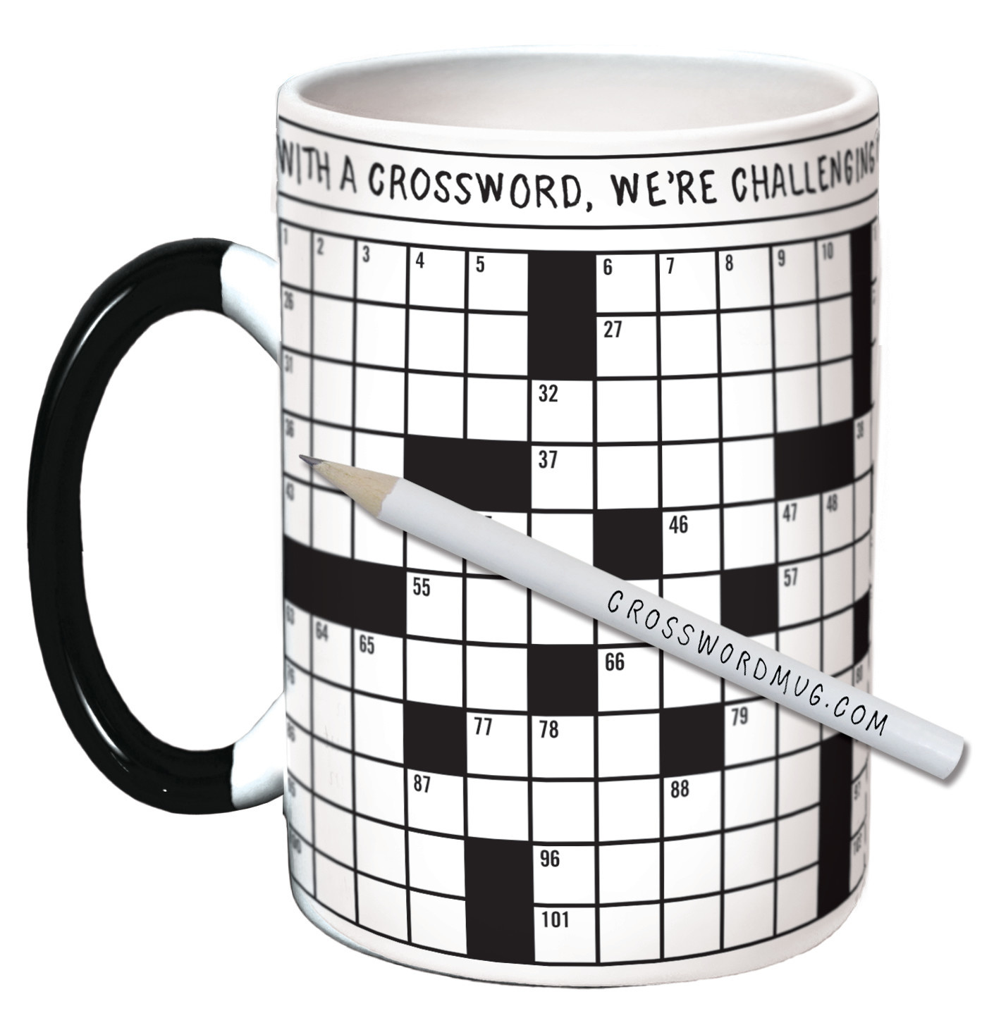Unemployed Philosophers Guild Crossword Puzzle Mug