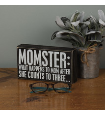Primitives By Kathy Momster Box Sign