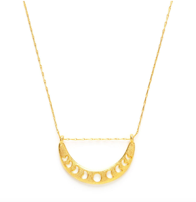 Amano Small Phases Of The Moon Necklace