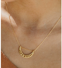 Amano Small Phases Of The Moon Necklace