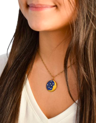 Anne Koplik Designs Half Moon Face Necklace- HMFN