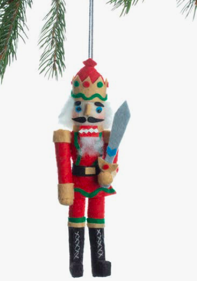 Silk Road Bazaar Nutcracker Felt Ornament