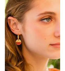 Amano Color Horizon Hoop Earrings