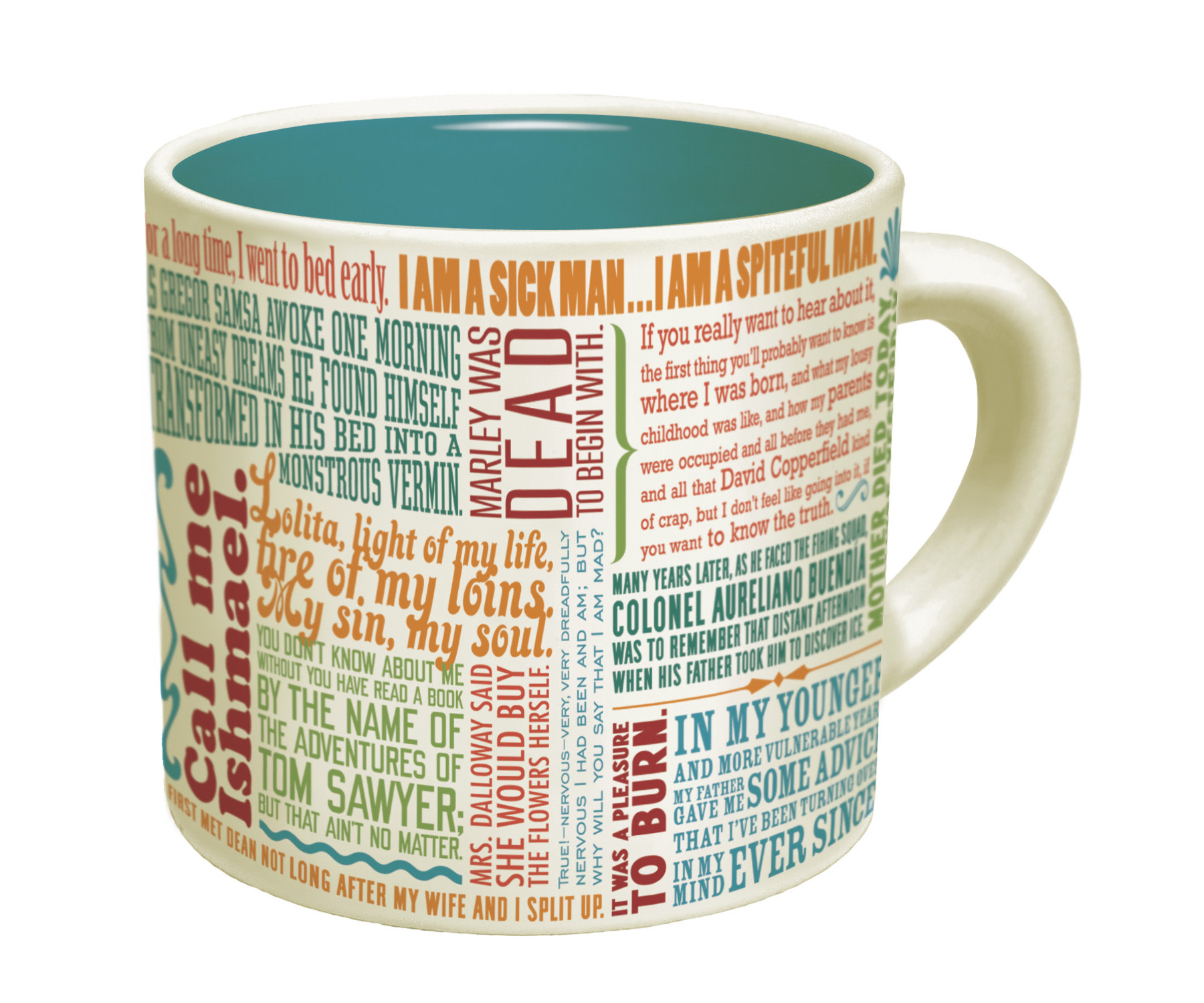 Unemployed Philosophers Guild First Lines of Literature Mug
