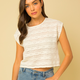 GILLI Short Sleeve Lace Top