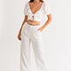 Le Lis Tie Waist Linen Pants