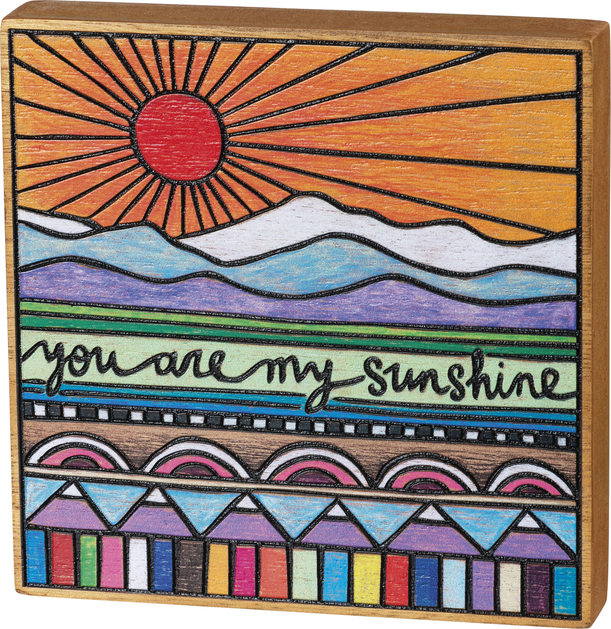 Primitives By Kathy Block Sign -  My sunshine