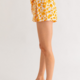 GILLI Floral Pleat Shorts w/ Front Tie