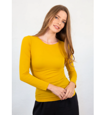 AMB Designs Solid Raw Edge Second Skin Top