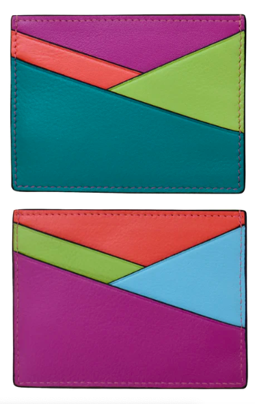 Intercontinental Leather Asymmetrical Card Case RFID