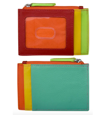 Intercontinental Leather Card/ID Holder with with  Zipper