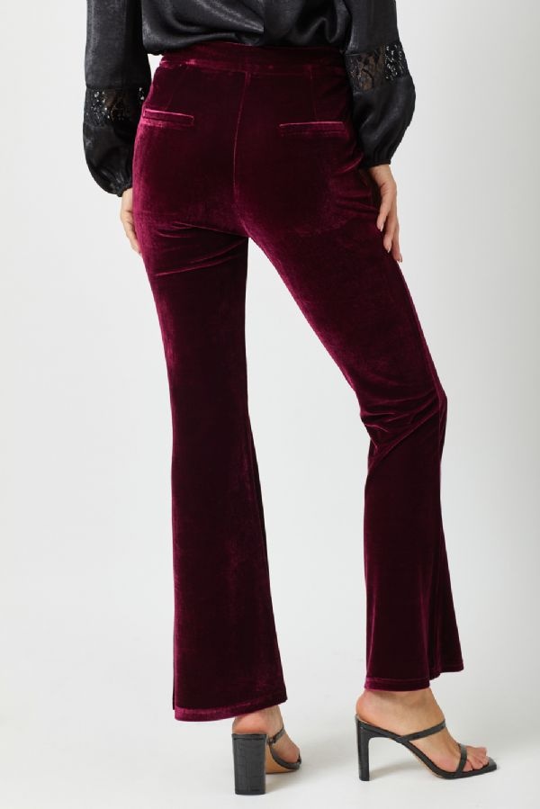 Mystree Velvet Flare Trouser