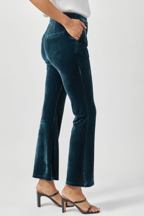 Luna Del Pinal ~ Topographic Stretch Weave Flare Pants