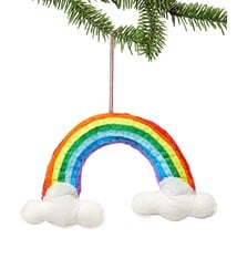 Silk Road Bazaar Rainbow Felt Ornament
